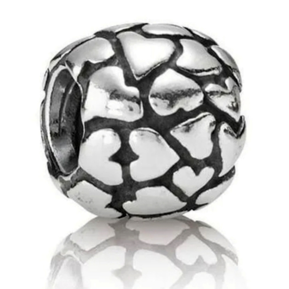Pandora Sterling Silver Lotsa Love Bead Charm Retired 790174